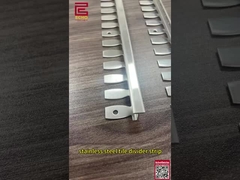 CE ISO 6mm Ατσάλινα πλακάκια Τρίμ Metal Brass Tile To Tile Τρίμ πάτωμα