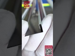 10mm Smart Flat Edge Tile Trim Chrome Metal Angle Trim για τις εξωτερικές γωνίες