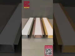 Ελαστικό προφίλ LED Alu σε σχήμα U Μαύρο προφίλ LED για διακόσμηση κατοικιών