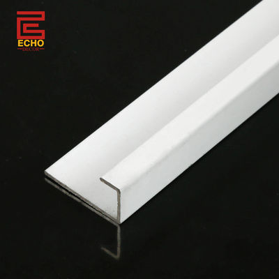 Λευκό τοίχο Edge Tile Trim Κεραμικά μεταλλικά πλακάκια Borders Trim μετά την πλακάκωση