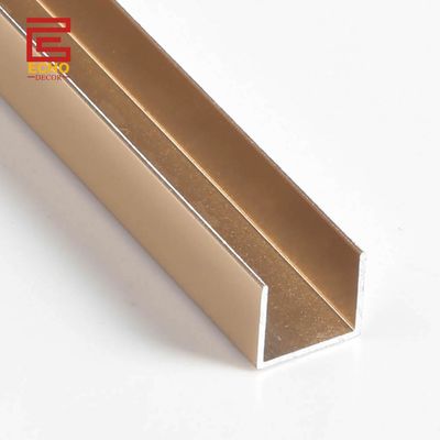 HomeBase U σχήμα Tile To Tile Τρίμ Αλουμίνιο Chrome Edge Τρίμ Tile