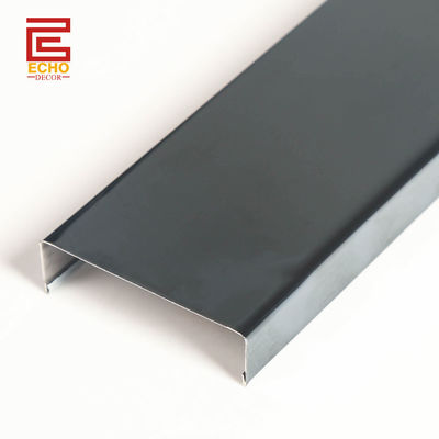 Επίπεδο Listello Ατσάλινα πλακάκια Τρίμ 100mm Wide Μαύρο πλακάκια Edge Τυποποίηση