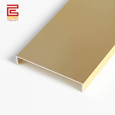 Ματ Χρυσό Listello Tile Border Trim Αλουμινίου Metal Tile Trim Για κουζίνα