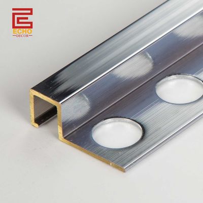 Χάλκινο εξωτερικό προφίλ γωνίας 12mm τετραγωνικό πλακάκι