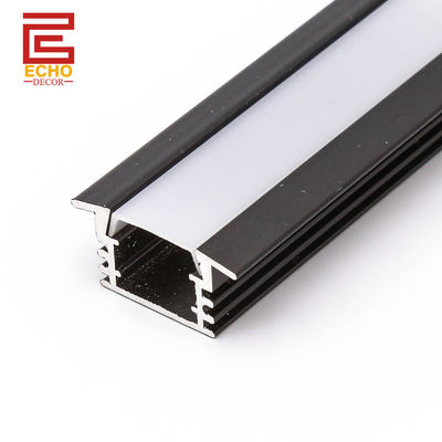 Ελαστικό προφίλ LED Alu σε σχήμα U Μαύρο προφίλ LED για διακόσμηση κατοικιών