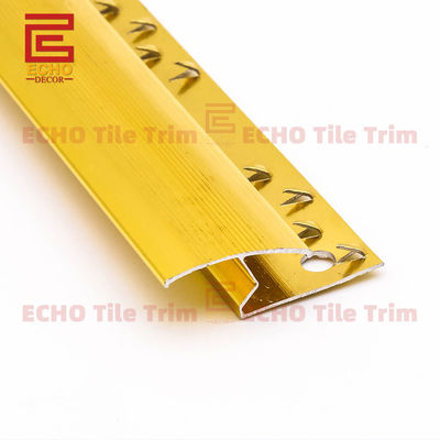 Αλουμινίου Lvt Tile To Carpet Τριμ Metal Χρυσό χαλί Τρίχωμα