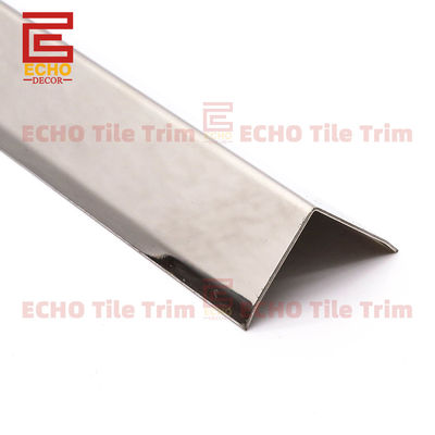20mm μέταλλο L σχήμα πλακάκια Edge Strip Stainless Steel Tile Trim