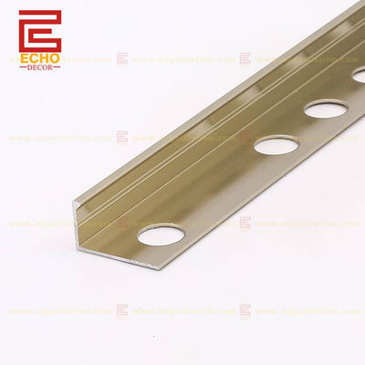 12.5mm Αλουμινίου ευθεία άκρη Tile Trim Tile Τελική λωρίδα με προσαρμοσμένο πάχος